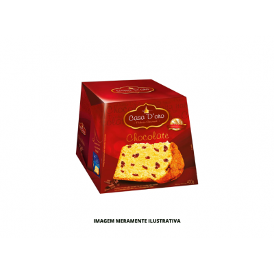 PANETTONE CHOCOLATE CASA DORO LUXO 400G